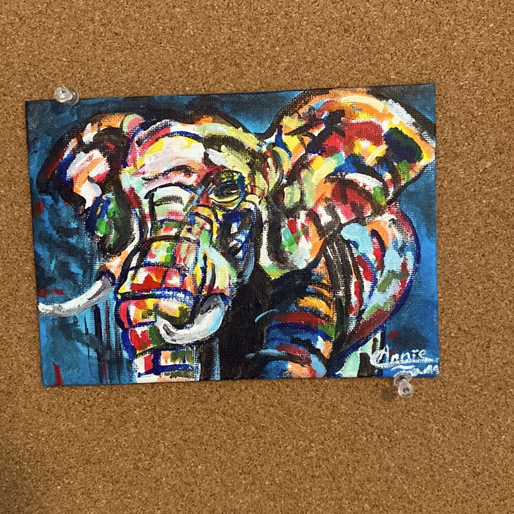 Elephant Acrylics painting (handmade)